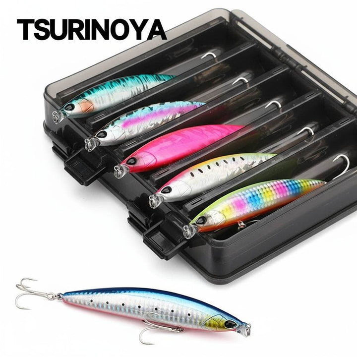TSURINOYA 118mm Shallow Floating Minnow Set - Fish & Cheaps | Fishing & Outdoor Gear