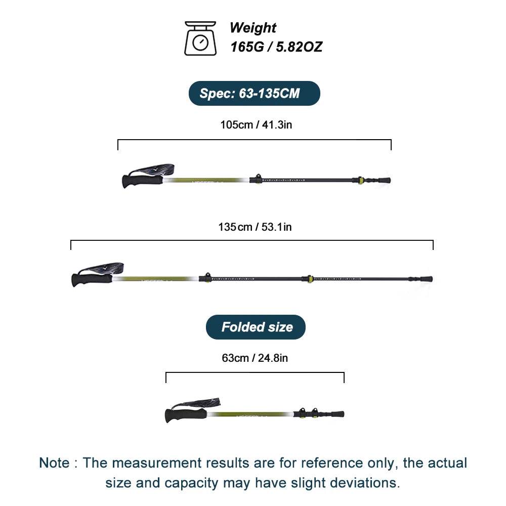 Widesea Carbon Telescopic Trekking Poles - Fish & Cheaps | Fishing & Outdoor Gear