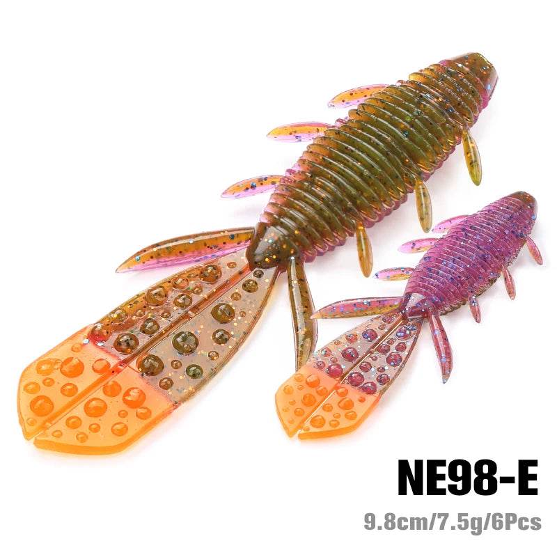 TSURINOYA Nebula Shrimp 9.7cm Soft Lures – 6 Pack - Fish & Cheaps | Fishing & Outdoor Gear