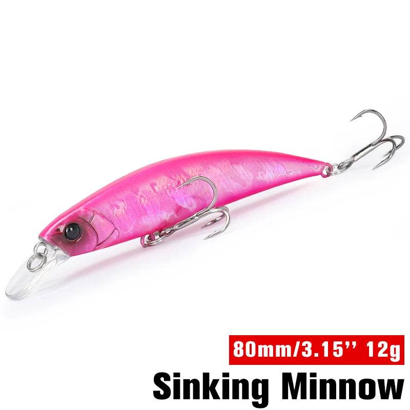 TSURINOYA 80S Sinking Minnow – 8cm Hard Bait - Fish & Cheaps | Fishing & Outdoor Gear