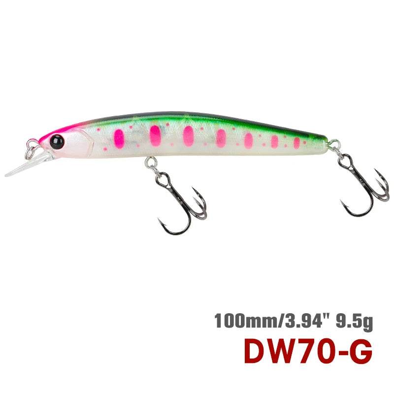 TSURINOYA 100SP Suspending Minnow – Precision Jerkbait - Fish & Cheaps | Fishing & Outdoor Gear