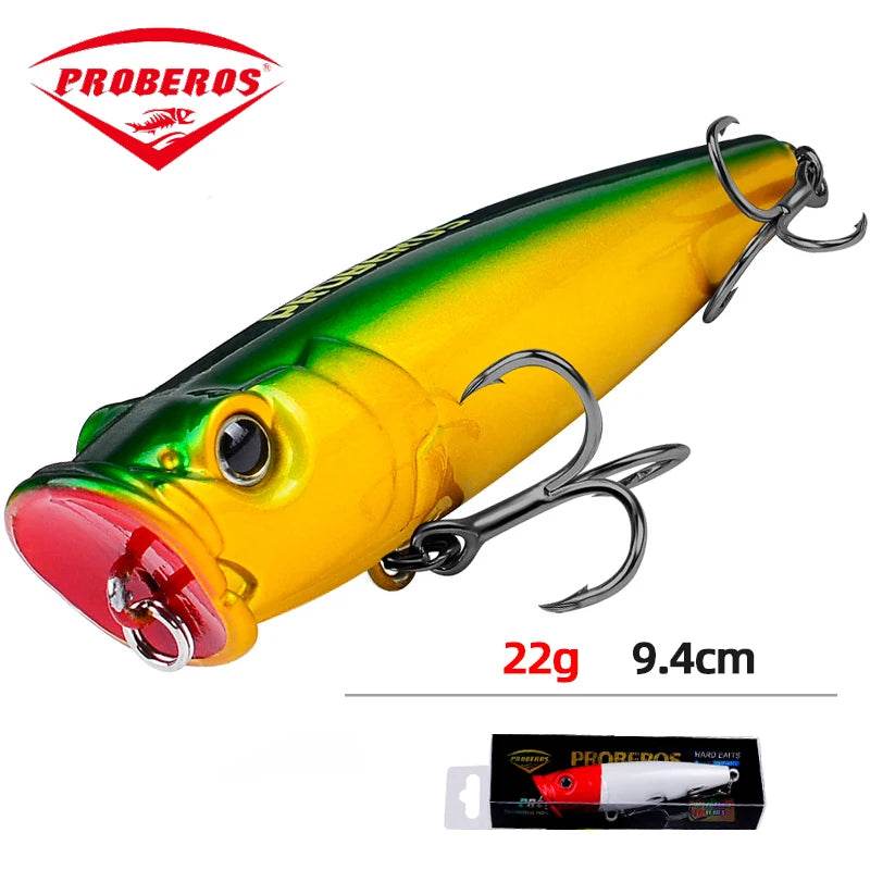 PROBEROS 9.4cm Big Popper – Topwater Swimbait Lure - Fish & Cheaps | Fishing & Outdoor Gear