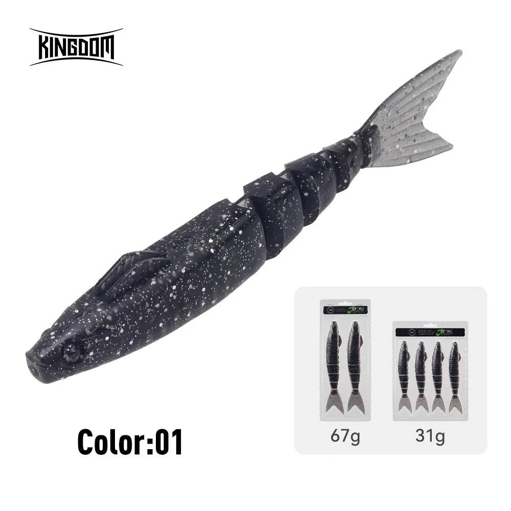 Kingdom Jointed Soft Swimbait – Monster Bite Series - Fish & Cheaps | Fishing & Outdoor Gear