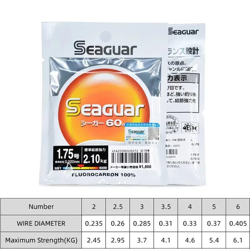 Seaguar 60 Fluorocarbon Leader Fishing Line - Fish & Cheaps | Fishing & Outdoor Gear
