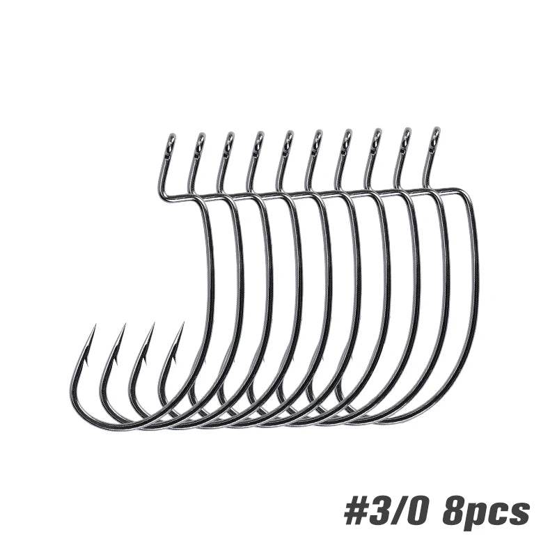 TSURINOYA Worm Fishing Hooks – Ultra-Sharp Cank Tackle - Fish & Cheaps | Fishing & Outdoor Gear