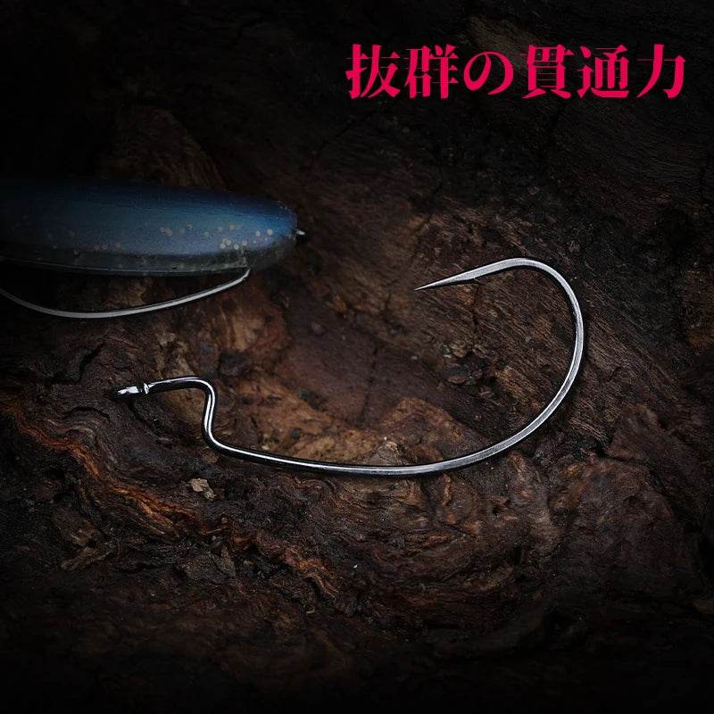 TSURINOYA Worm Fishing Hooks – Ultra-Sharp Cank Tackle - Fish & Cheaps | Fishing & Outdoor Gear