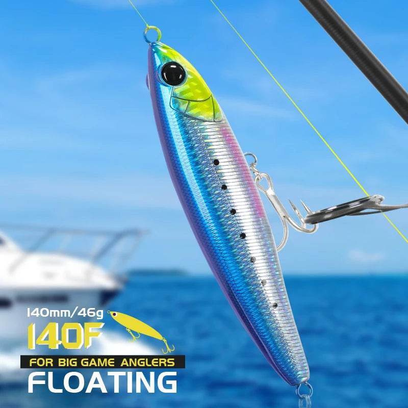 TSURINOYA 140F Topwater Pencil – FANATIC 140mm - Fish & Cheaps | Fishing & Outdoor Gear