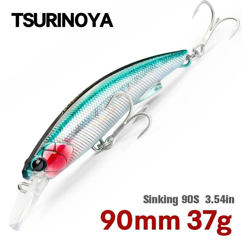 TSURINOYA 90S Heavy Minnow Sinking Lure - Fish & Cheaps | Fishing & Outdoor Gear
