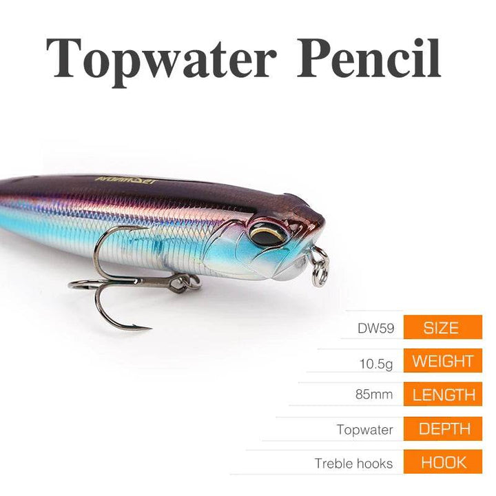 TSURINOYA DW59 Floating Pencil – Topwater Precision - Fish & Cheaps | Fishing & Outdoor Gear