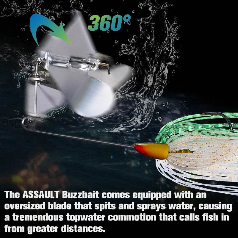 TSURINOYA ASSAULT Buzzbait Spinner Lure - Fish & Cheaps | Fishing & Outdoor Gear